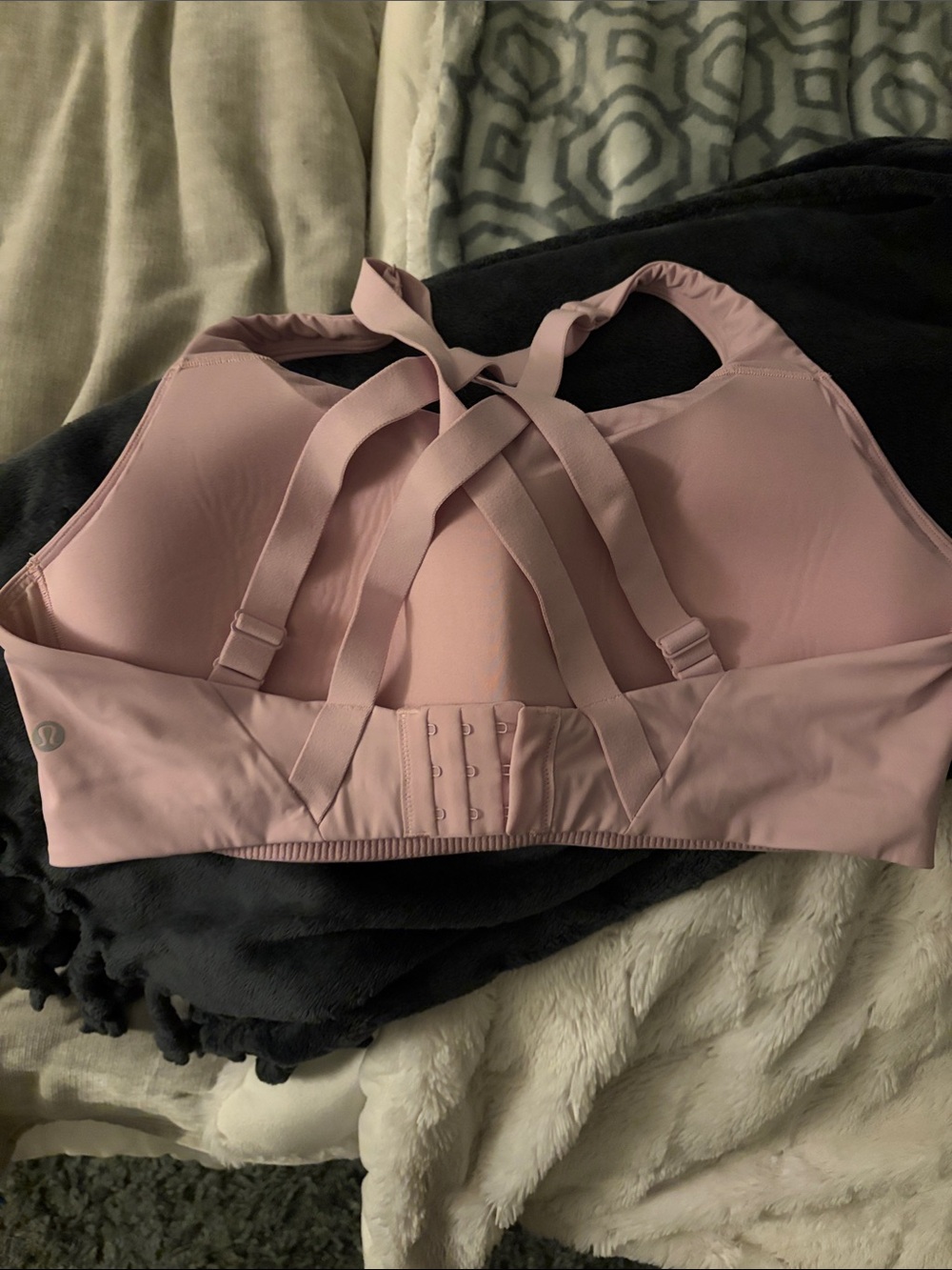lululemon athletica Dusty Pink Strappy Sports Bra